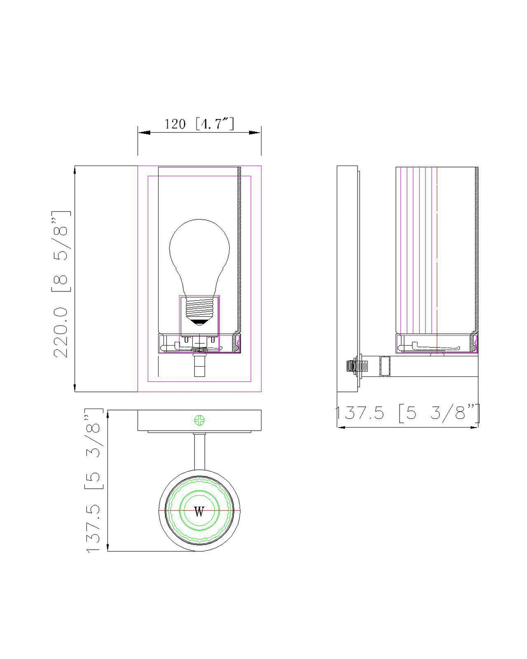 Danica - 1 Light Wall Sconce