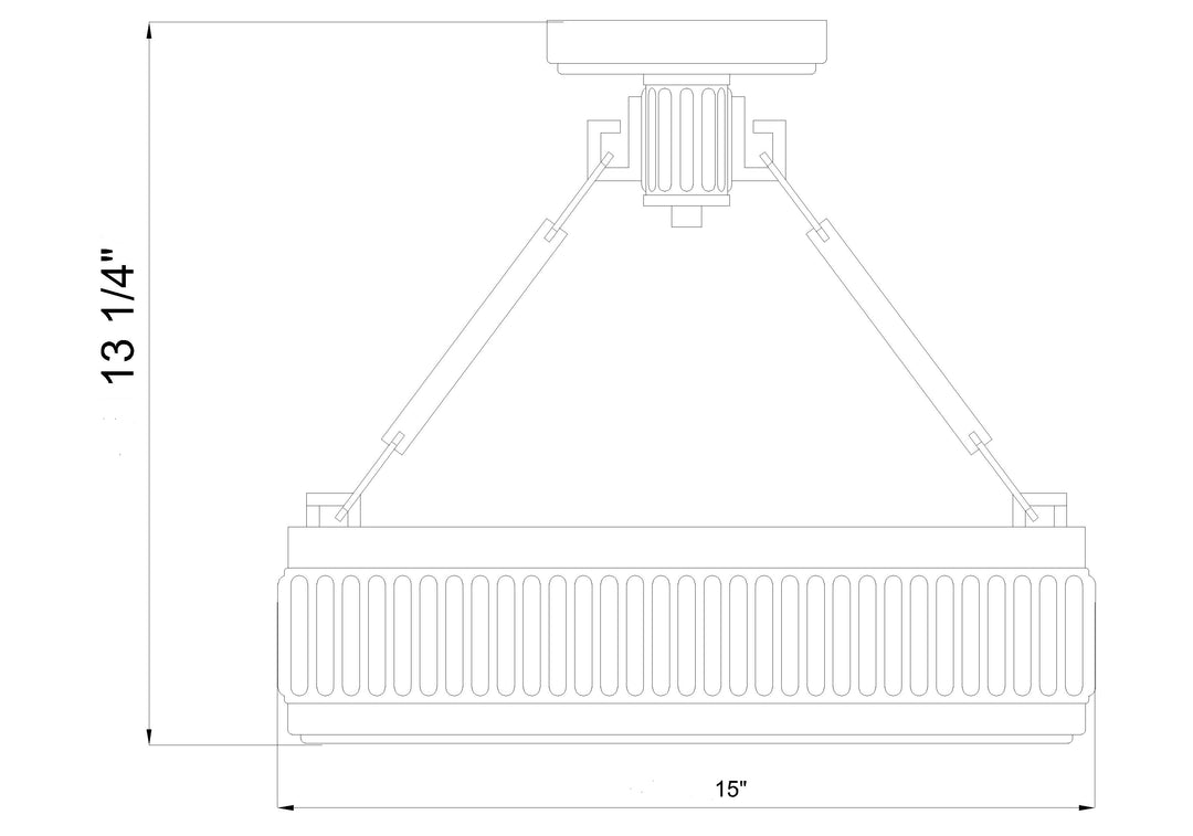 Quinn - LED Semi-Flush Mount