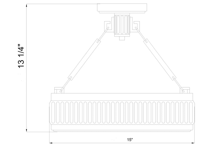 Quinn - LED Semi-Flush Mount