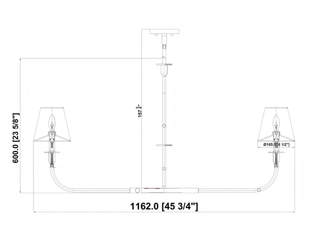 Tova - Linear Chandelier