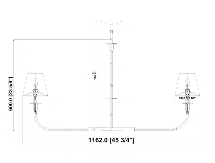 Tova - Linear Chandelier