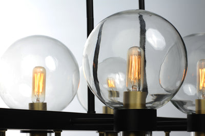 Bauhaus - 6 Light Linear Chandelier