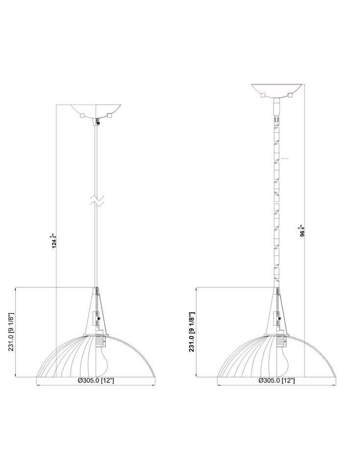 Lunelle - 1 Light Pendant