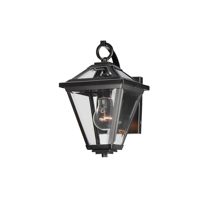 Prism Outdoor Wall Sconce Black