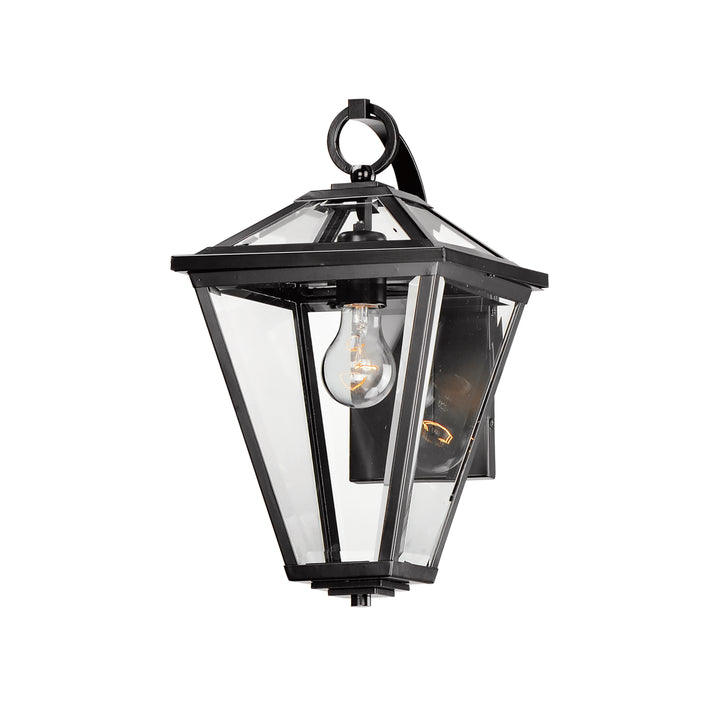 Prism Outdoor Wall Sconce Black