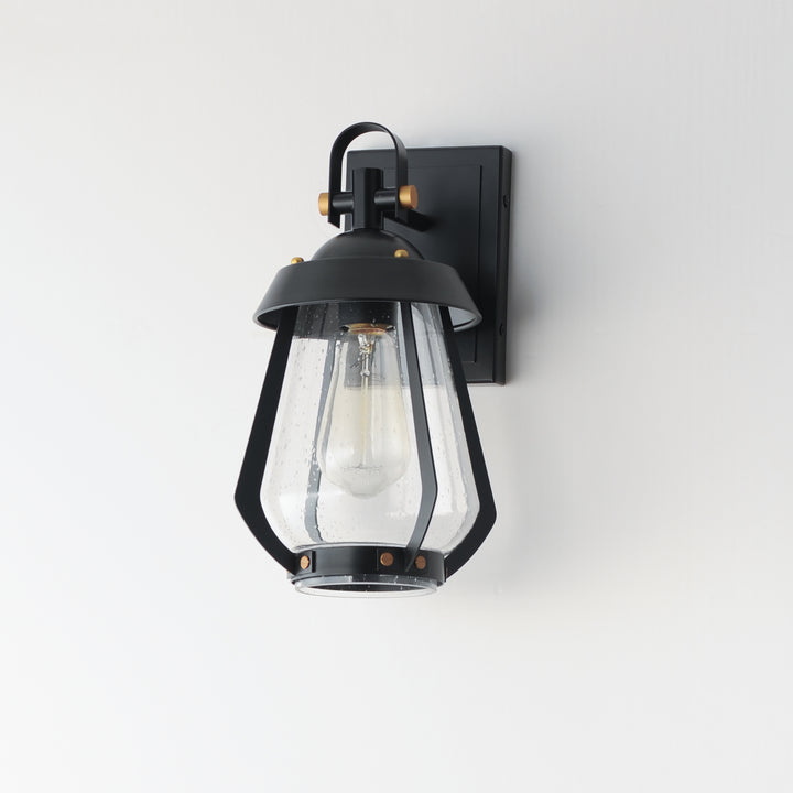 Mariner Small Outdoor Sconce Black / Antique Brass alternate view
