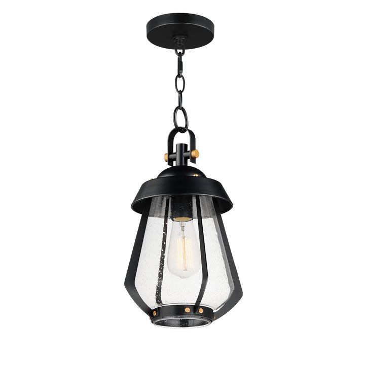 Mariner Medium Outdoor Pendant Black / Antique Brass