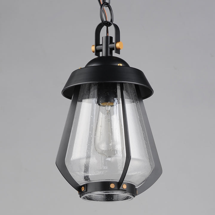 Mariner Medium Outdoor Pendant Black / Antique Brass alternate view