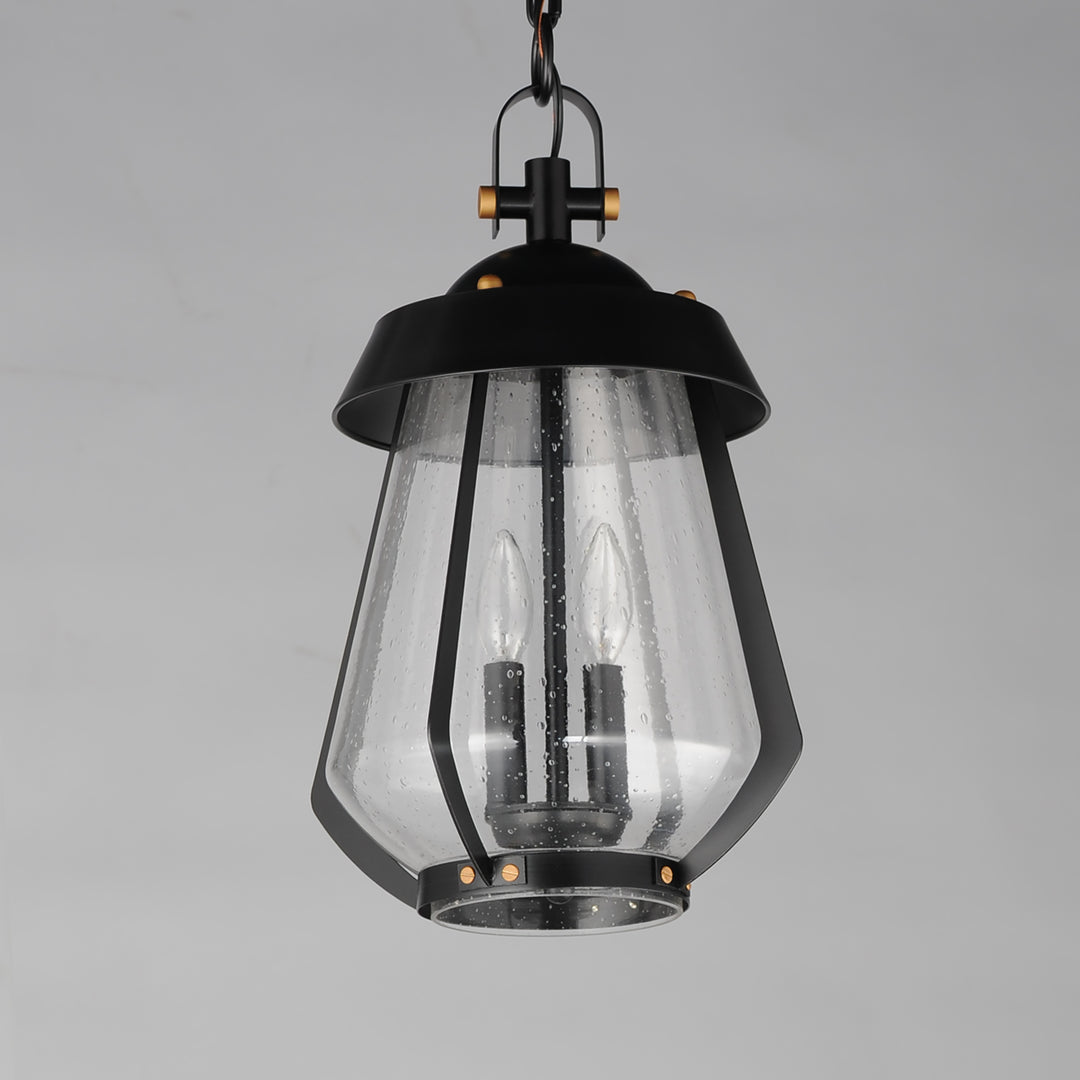 Mariner Large 2-Light Outdoor Pendant Black / Antique Brass alternate view