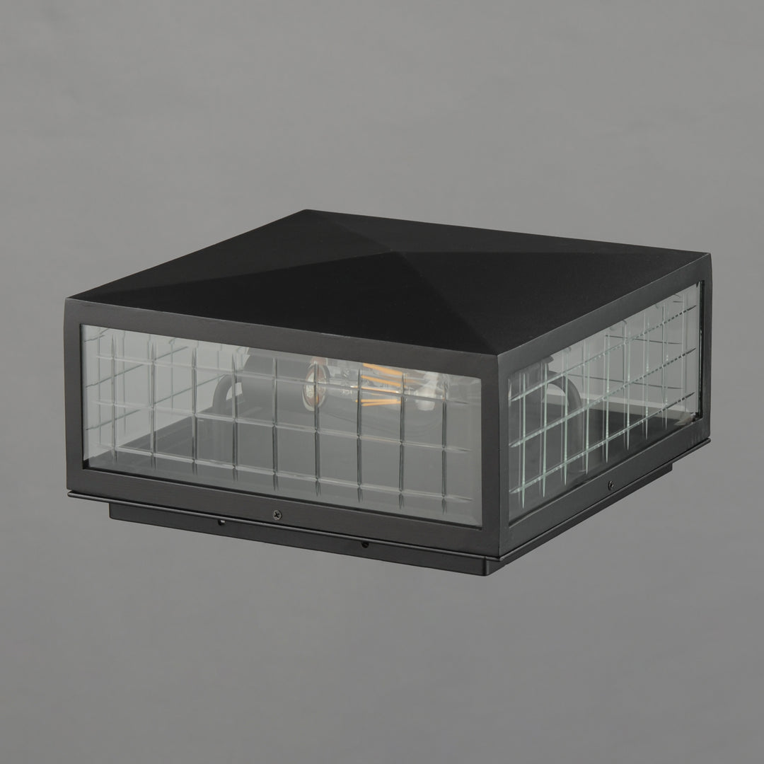 Magnus 2-Light Deck Lantern Black alternate view