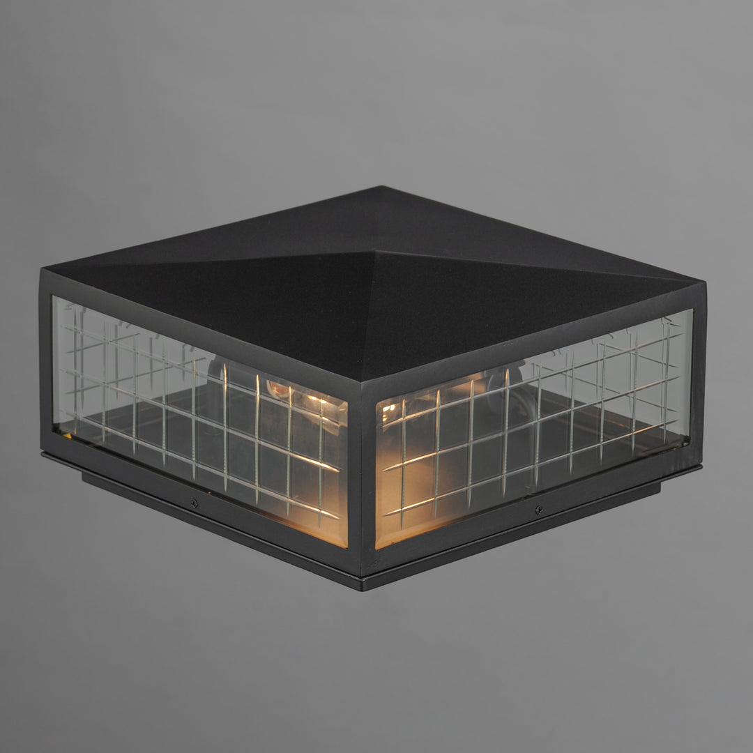 Magnus 2-Light Deck Lantern Black alternate view