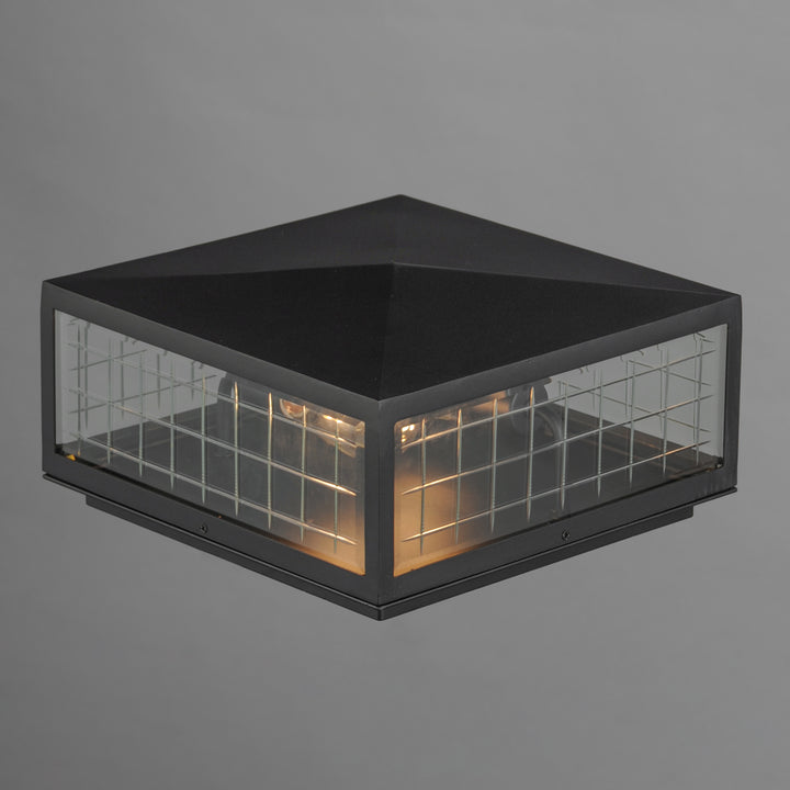 Magnus 2-Light Deck Lantern Black alternate view