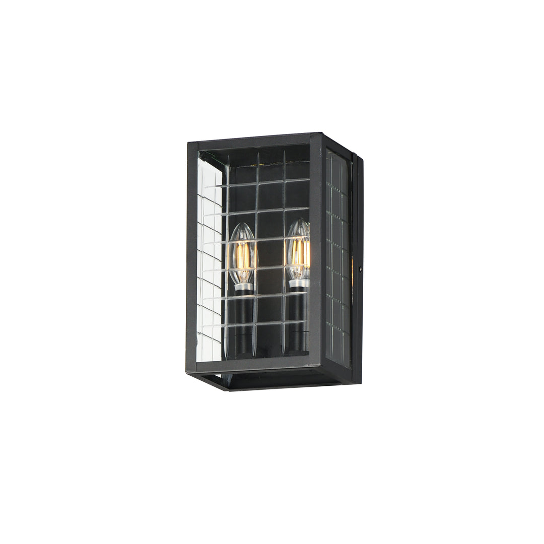 Magnus 2-Light Pocket Sconce Black