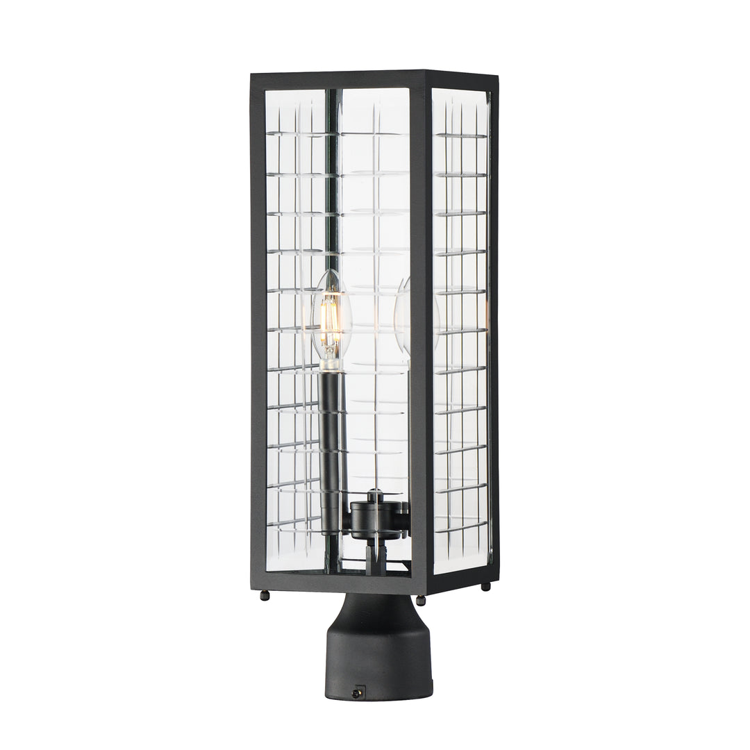 Magnus Outdoor Post Lantern Black