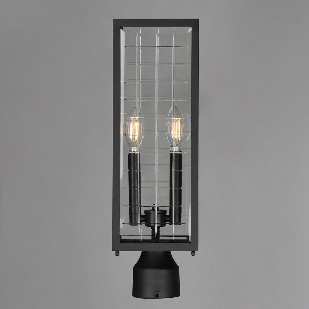 Magnus Outdoor Post Lantern Black alternate view