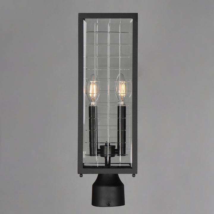 Magnus Outdoor Post Lantern Black alternate view