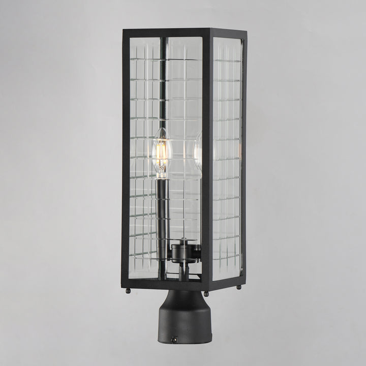 Magnus Outdoor Post Lantern Black alternate view