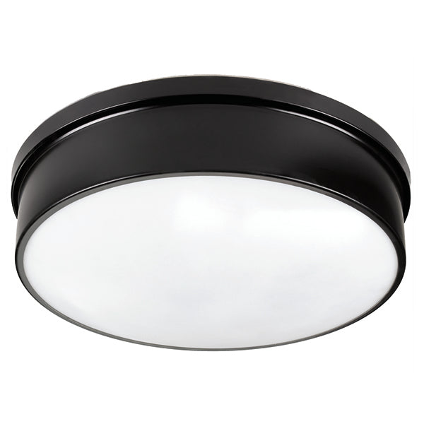 Lunette 3-Light Flush Mount in Black by Russell