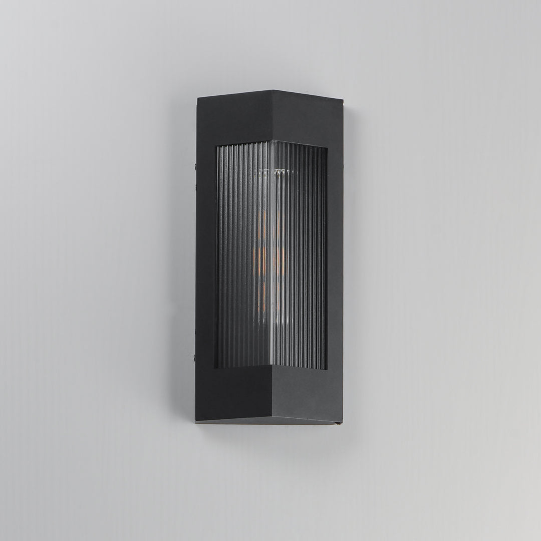 Triform Outdoor Wall Sconce Black / Antique Brass alternate view