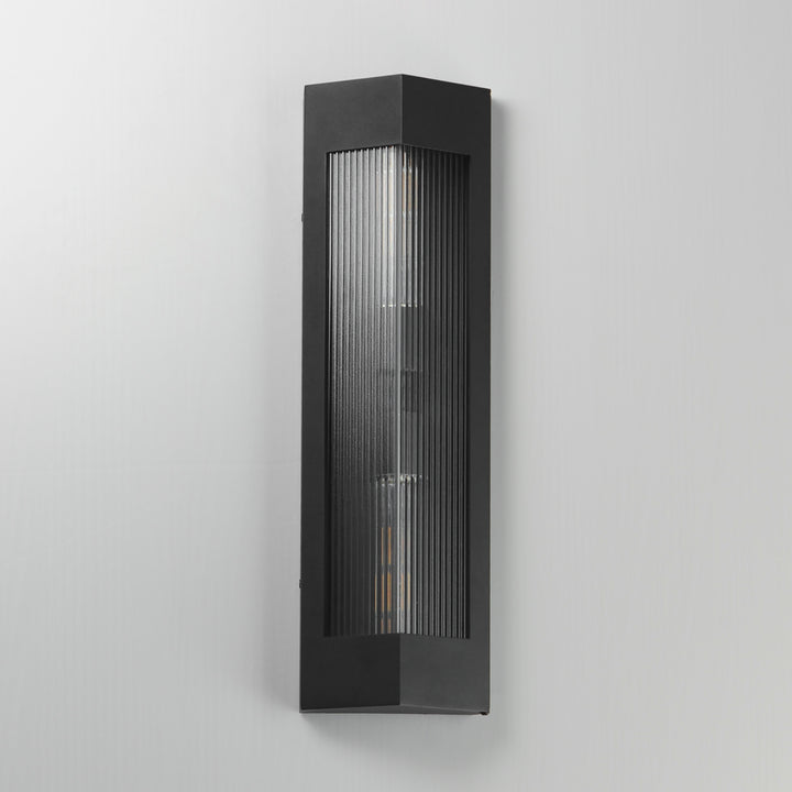 Triform Outdoor Wall Sconce Black / Antique Brass alternate view