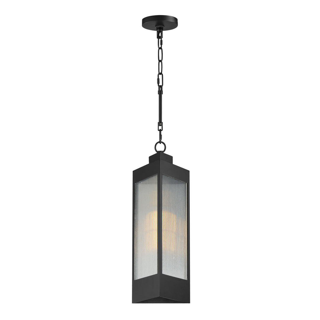 Triform Outdoor Pendant Black / Antique Brass