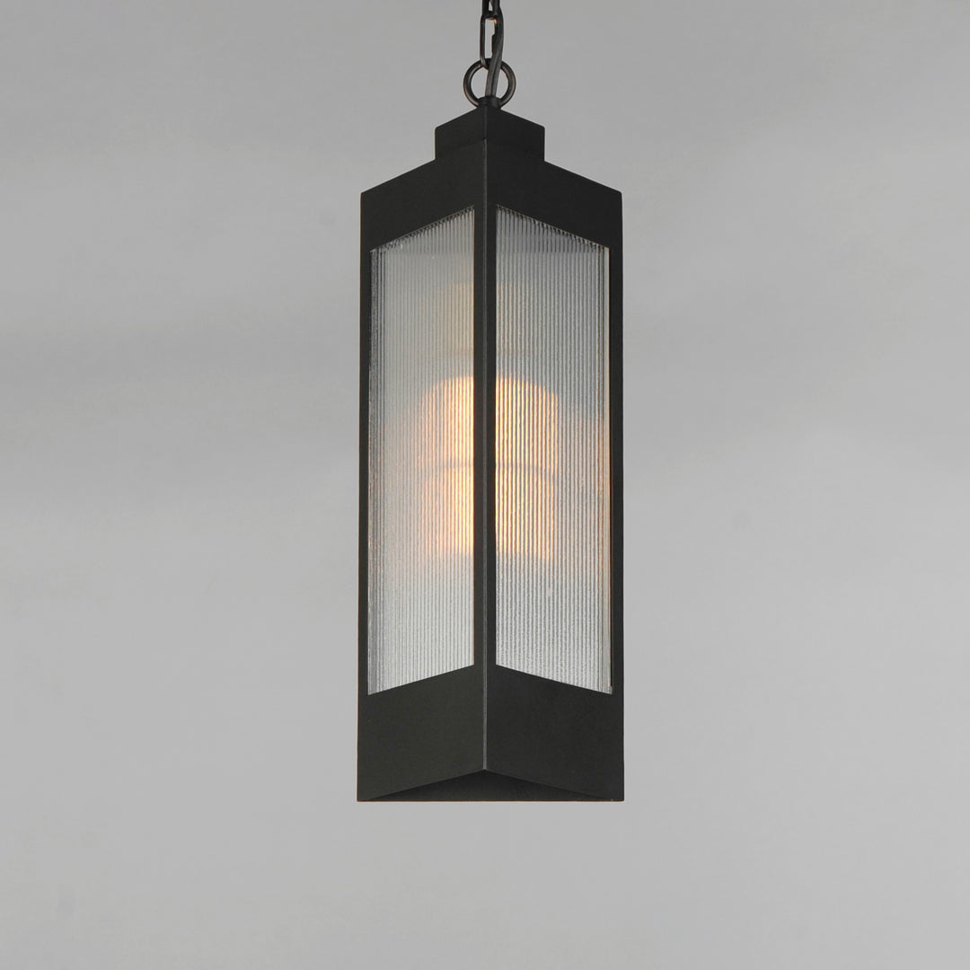 Triform Outdoor Pendant Black / Antique Brass alternate view