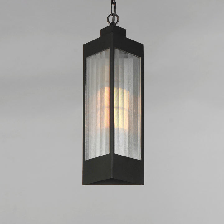 Triform Outdoor Pendant Black / Antique Brass alternate view