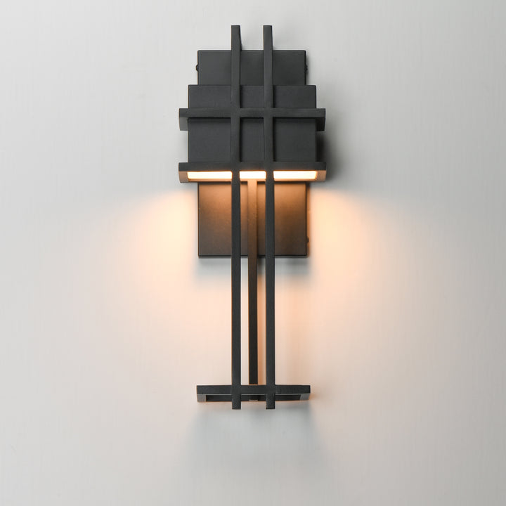 Prairie LED Outdoor Wall Sconce Black alternate view