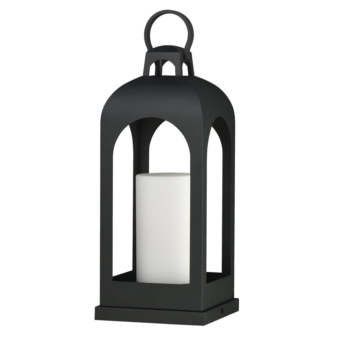 Marrakech 1-Light Large Deck Lantern Black