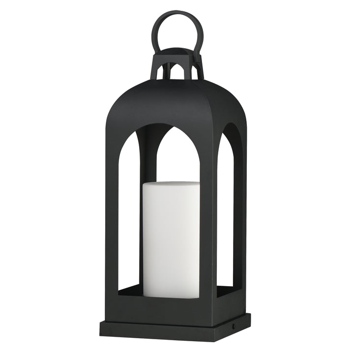 Marrakech 1-Light Large Deck Lantern Black