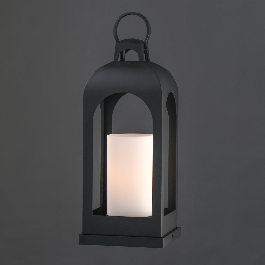 Marrakech 1-Light Large Deck Lantern Black alternate view