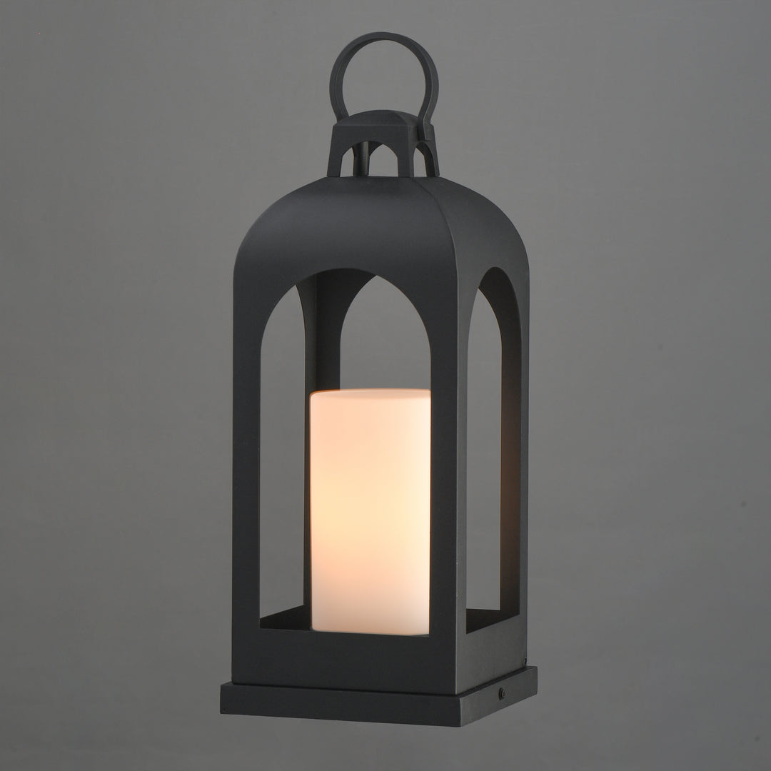 Marrakech 1-Light Large Deck Lantern Black alternate view