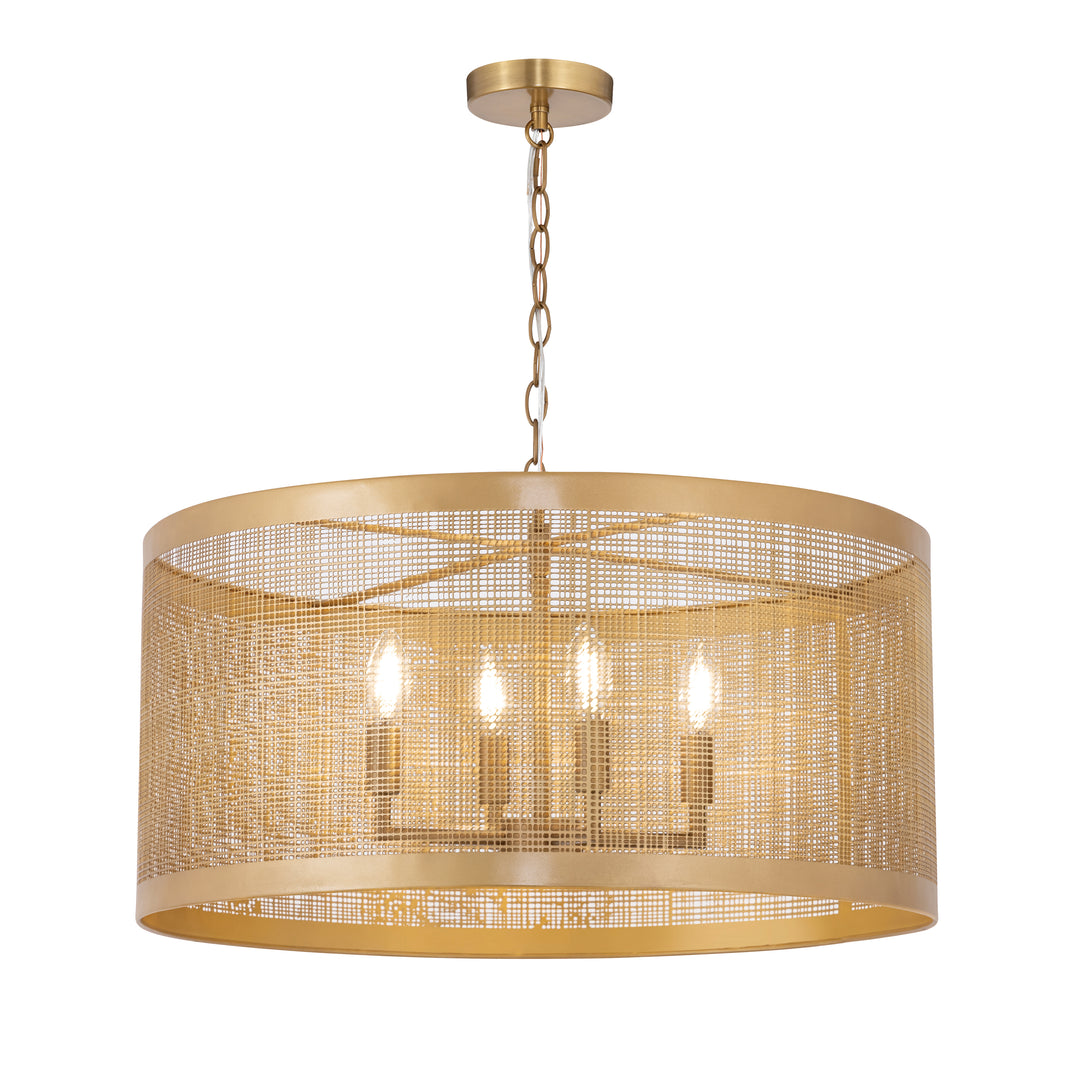 Hatcher 24" 4-Light Pendant Gold