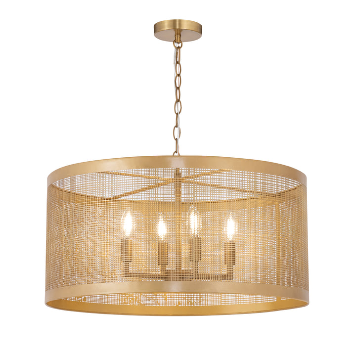 Hatcher 24" 4-Light Pendant Gold