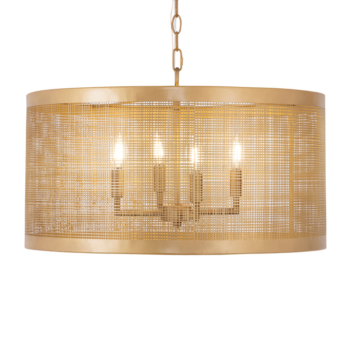 Hatcher 24" 4-Light Pendant Gold alternate view