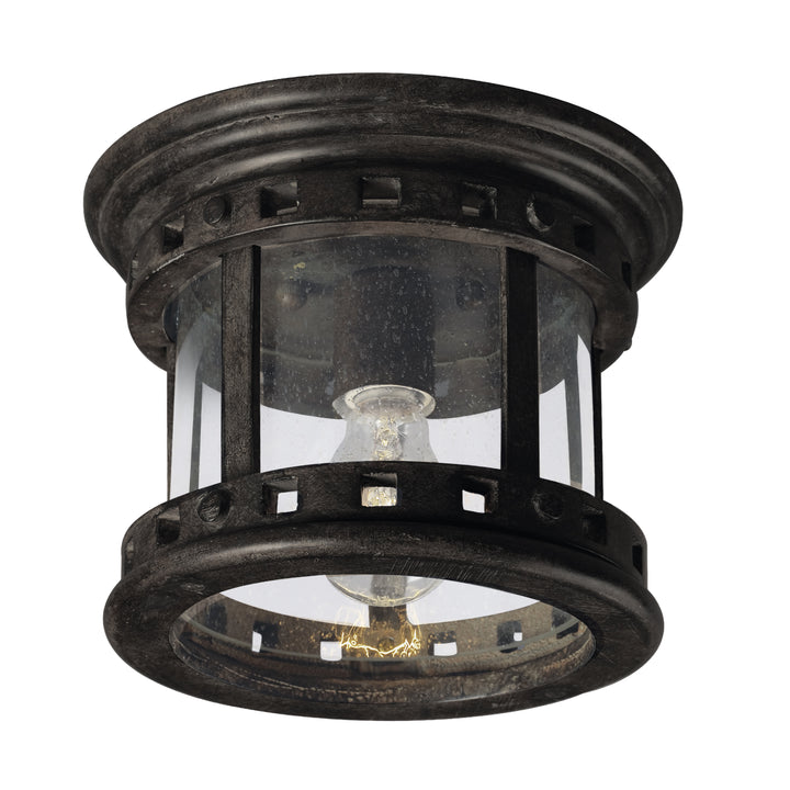 Santa Barbara Cast 1-Light Outdoor Ceiling Mount Sienna