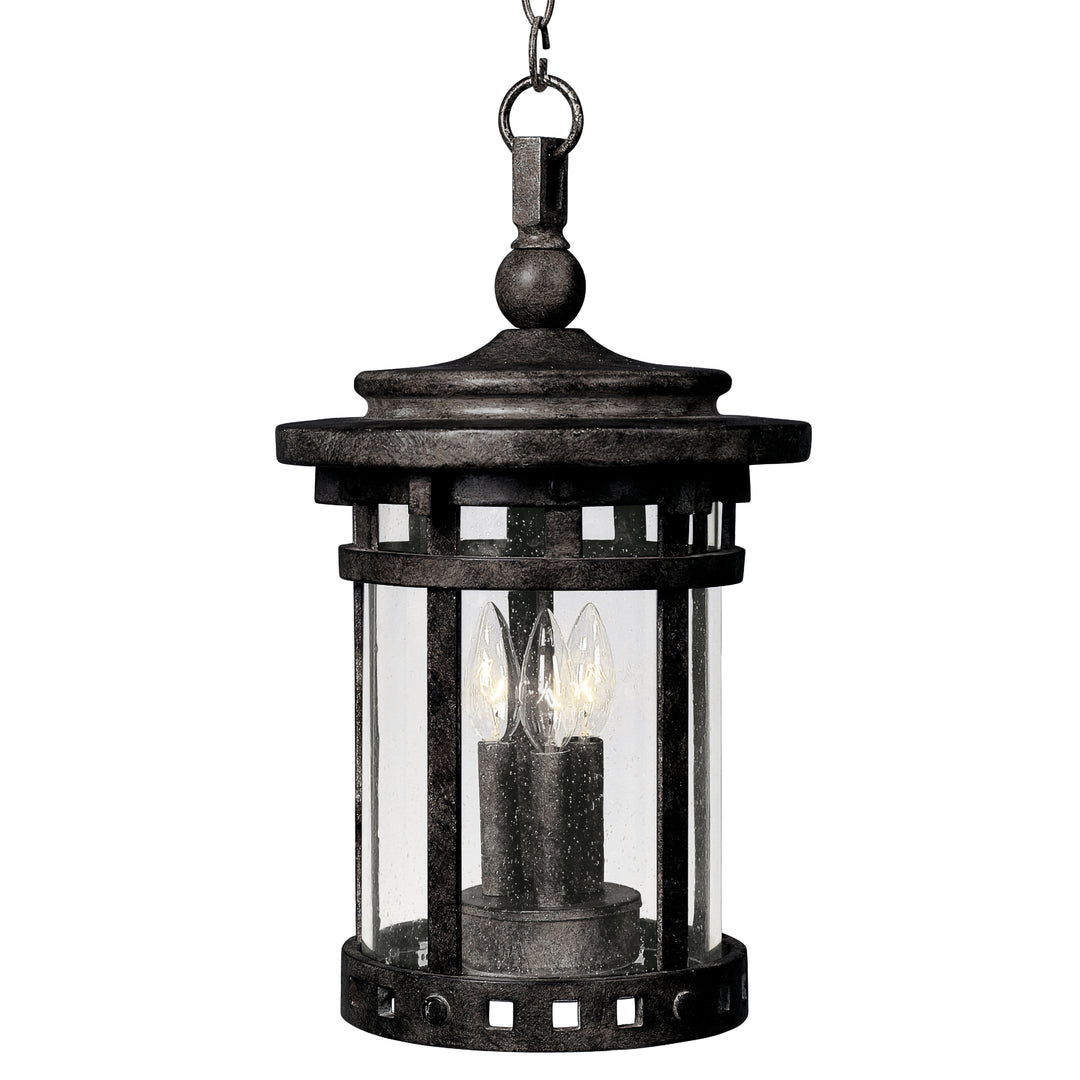 Santa Barbara Cast 3-Light Outdoor Hanging Lantern Sienna