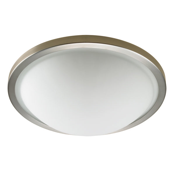 Halo Flush Mount in Brushed Chrome by Russell