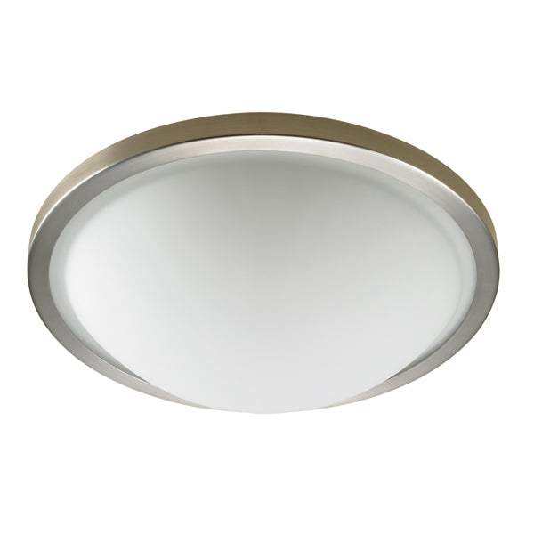 Halo Flush Mount in Brushed Chrome by Russell
