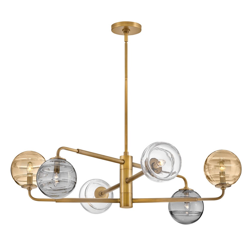 Oberon Large Adjustable Single Tier Chandelier
