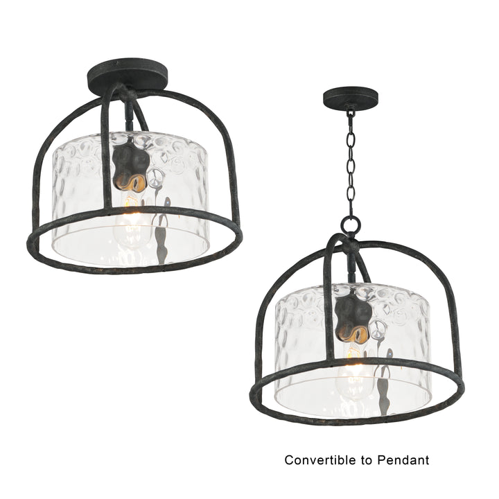 Del Mar 1-Light Semi Flush - Pendant WGBS alternate view