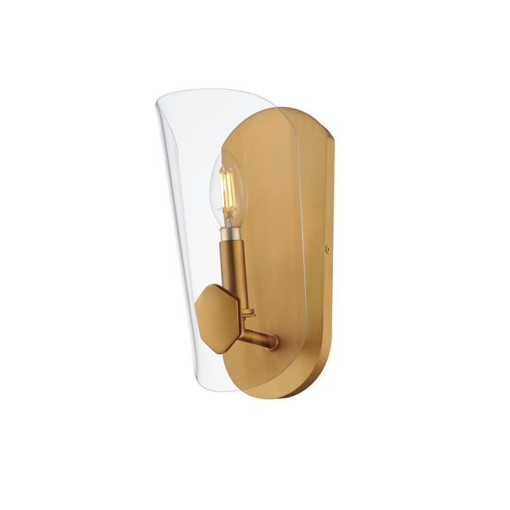 Armory 1-Light Wall Sconce Natural Aged Brass