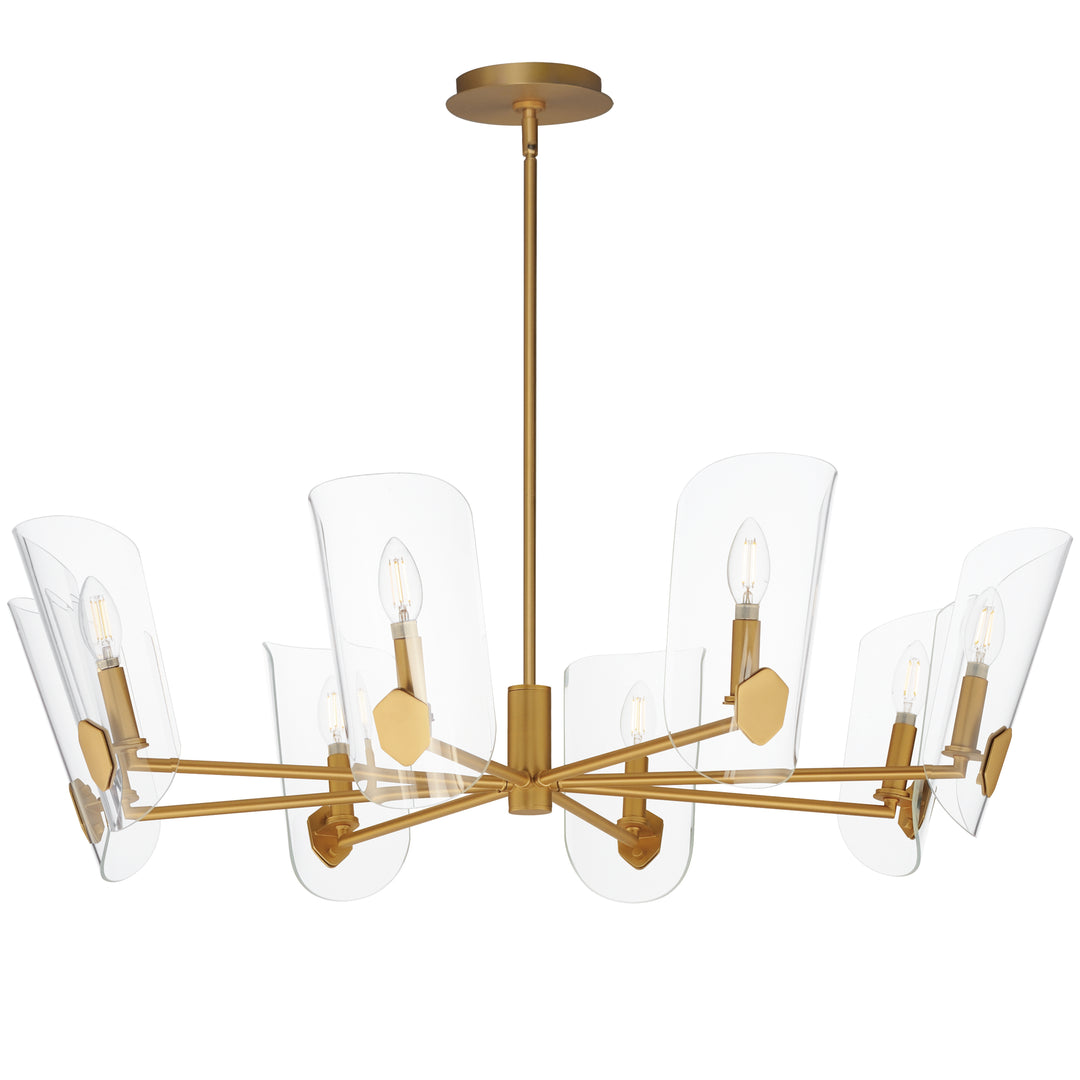 Armory Chandelier Natural Aged Brass