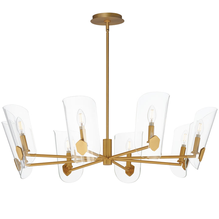 Armory Chandelier Natural Aged Brass