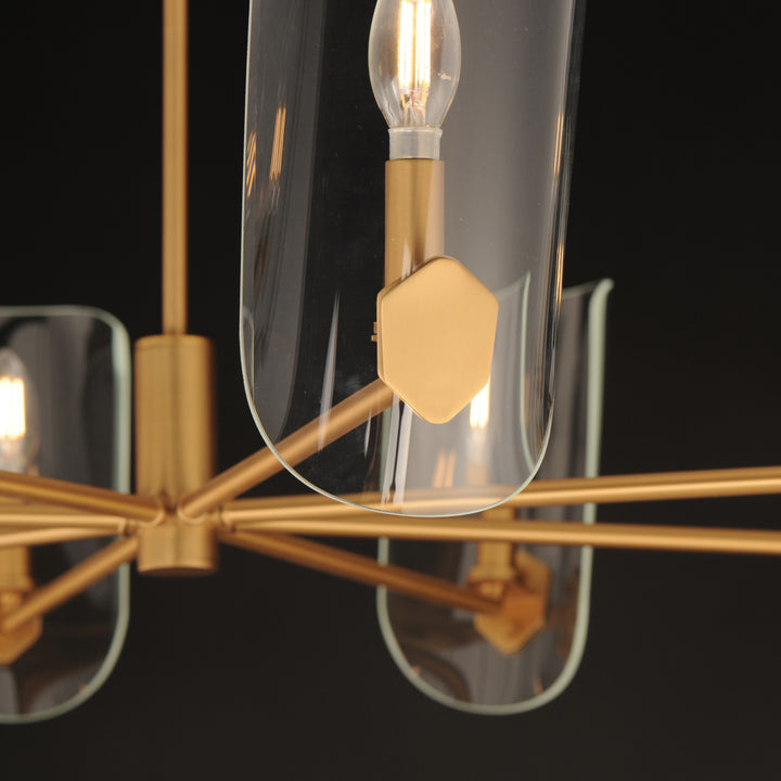 Armory Chandelier Natural Aged Brass alternate view