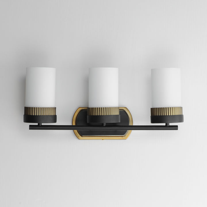 Ruffles 3-Light Bath Vanity Black / Antique Brass alternate view