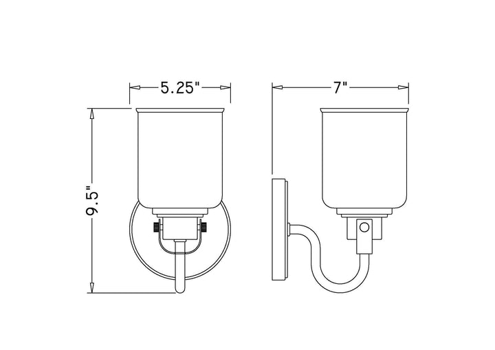 Kinsley - 1 Light Wall Sconce