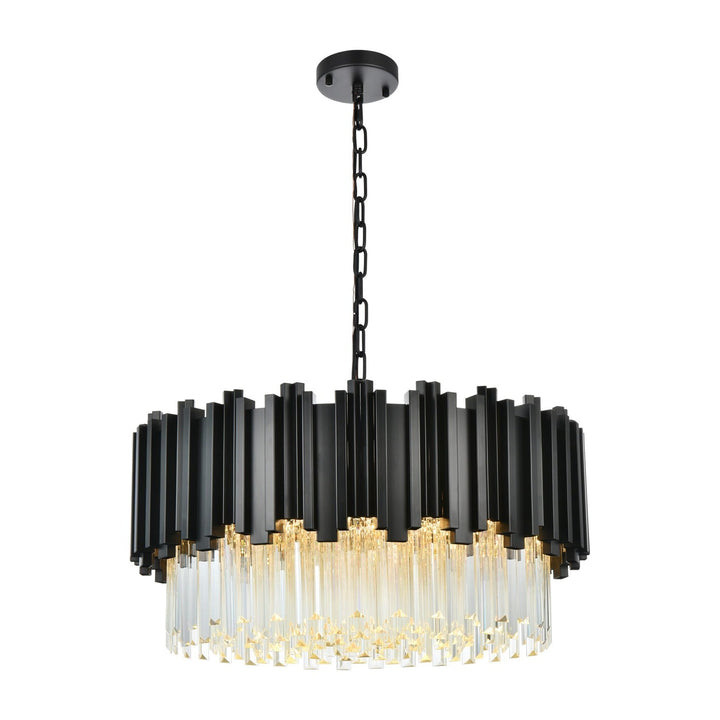 Willow Chandelier in Black by Elegant