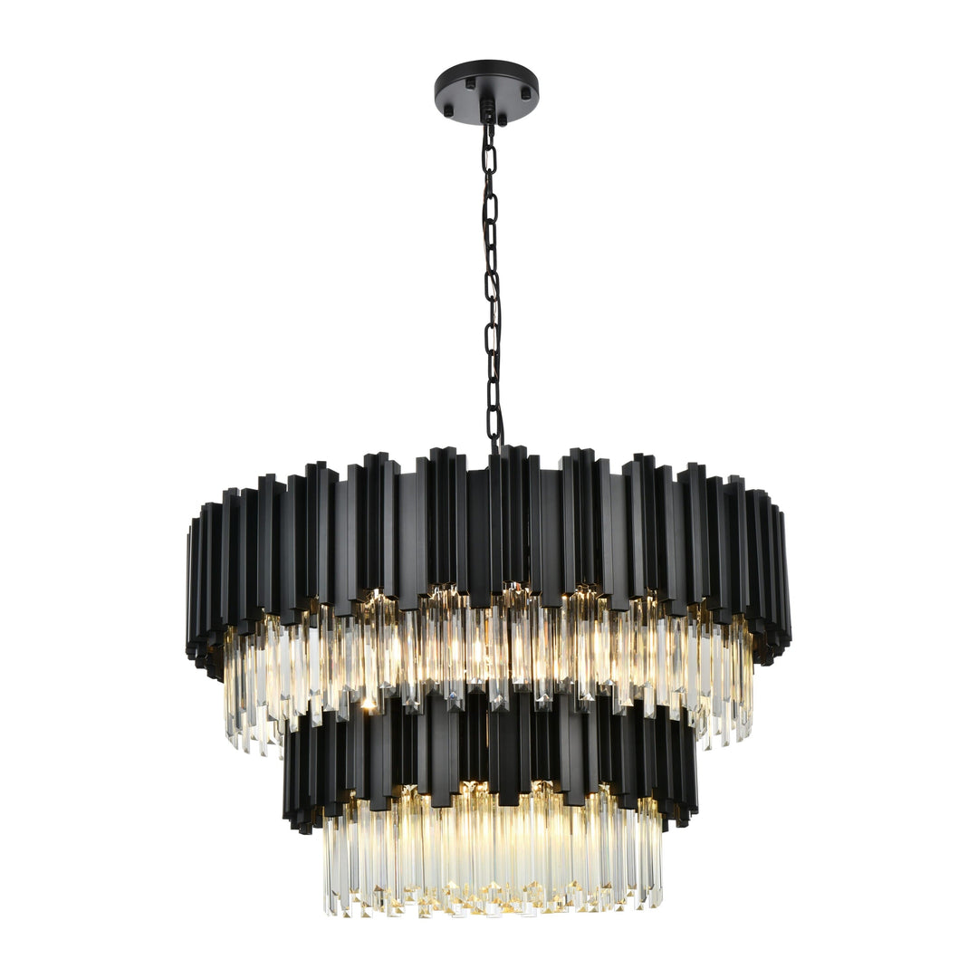 Willow Chandelier in Black by Elegant