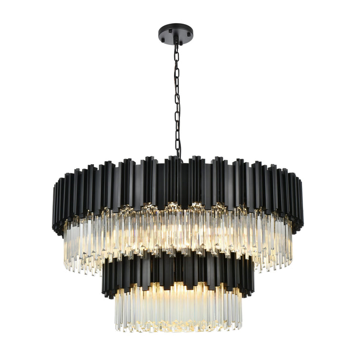 Willow Chandelier in Black by Elegant